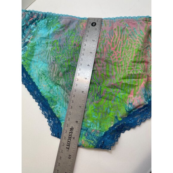 Cosmopolitan Women's Hipster Panties 8/XL - Psychedelic Camo & Lace Trim NWT! - Picture 7 of 9